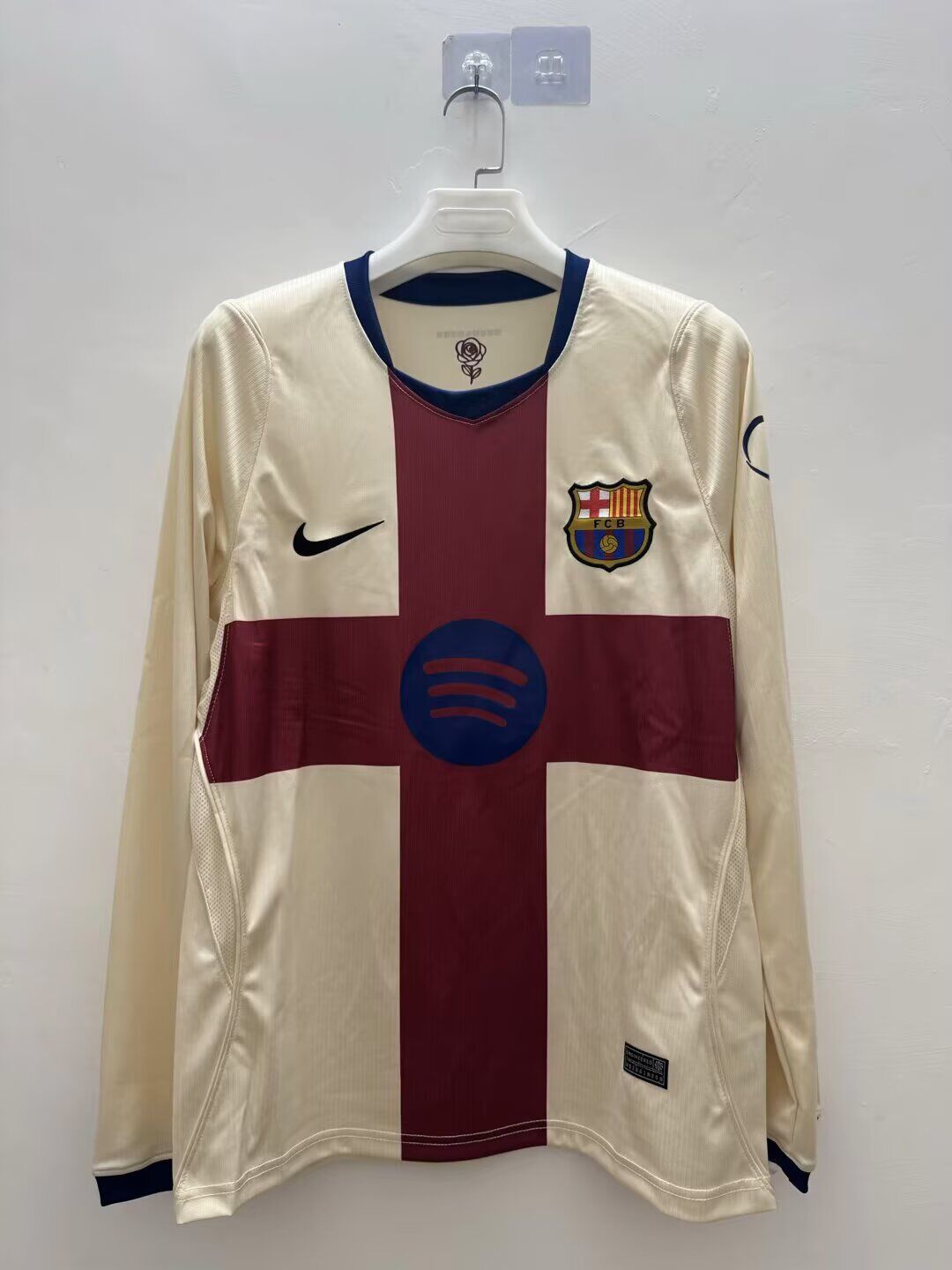 AAA Quality Barcelona 26/27 Fourth Cream Leaked Long Jersey